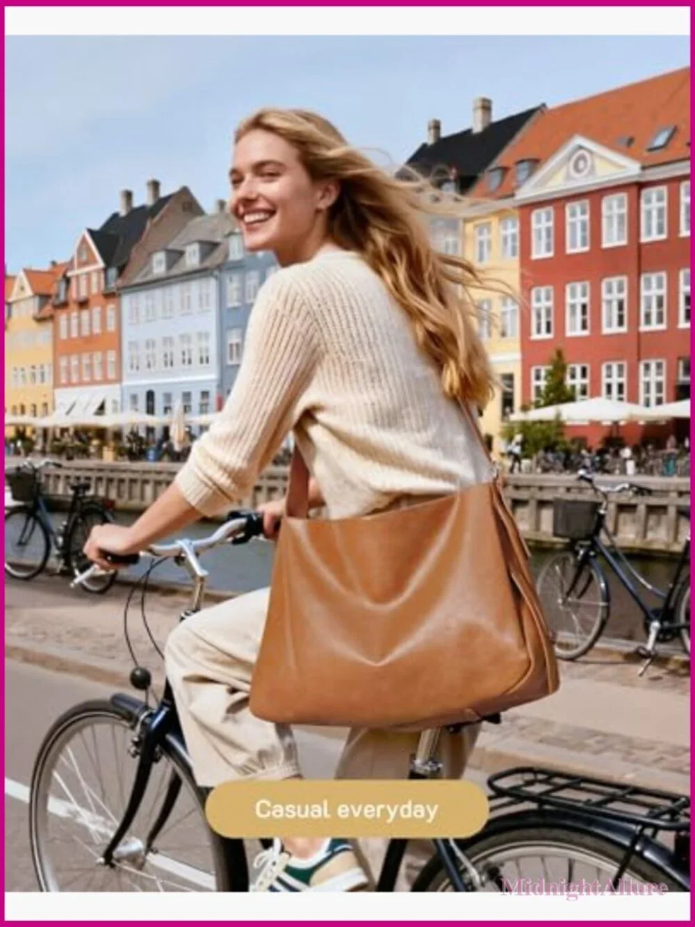 Vegan Leather Hobo Bag - Large Tote Shoulder Crossbody Multi-Pockets